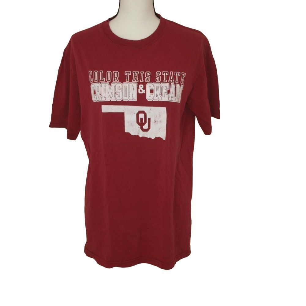 Oklahoma Sooners Crimson &‎ Cream T-Shirt Size M
